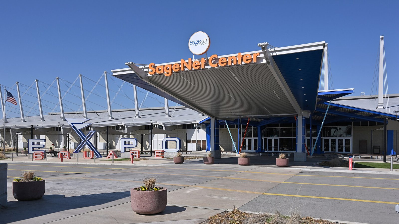 Entrance of the SageNet Center at Expo Square, Tulsa